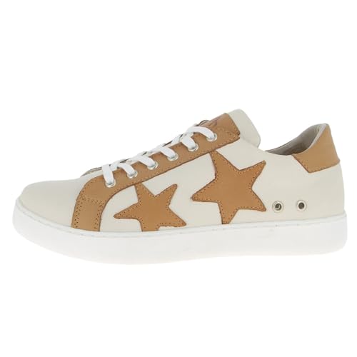 Andrea Conti Damen Low Top Sneaker, Creme/Brandy, 38 EU von Andrea Conti