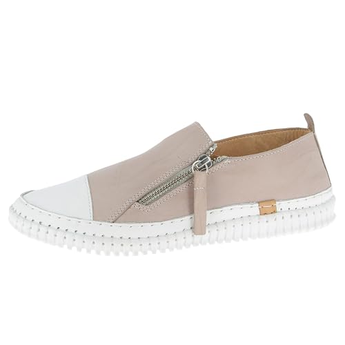 Andrea Conti Damen Low Top Sneaker, Silbergrau, 37 EU von Andrea Conti