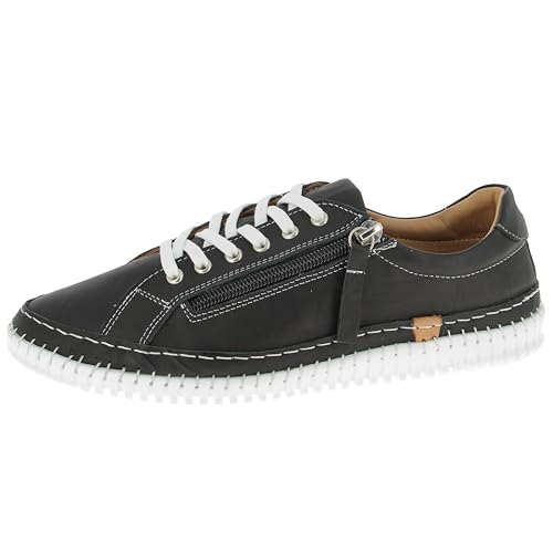 Andrea Conti Damen Low Top Sneaker, schwarz, 36 EU von Andrea Conti