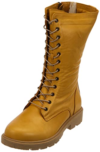 Andrea Conti Damen Mode-Stiefel, Curry, 37 EU von Andrea Conti