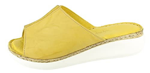 Andrea Conti Damen Pantolette, Zitrone, 39 EU von Andrea Conti