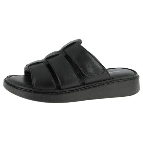 Andrea Conti Damen Pantolette Flacher Slipper, schwarz, 36 EU von Andrea Conti
