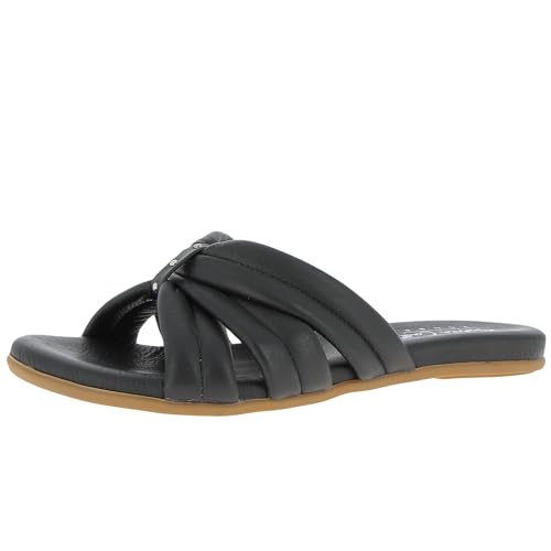 Andrea Conti Damen Pantolette Flacher Slipper, schwarz, 39 EU Andrea Conti Damen Pantolette Flacher Slipper, schwarz, 39 EU von Andrea Conti