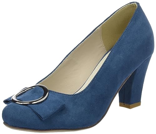 Andrea Conti Damen Pumps, Jeans, 37 EU von Andrea Conti