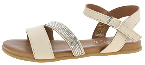 Andrea Conti Damen Sandale, Creme, 38 EU von Andrea Conti