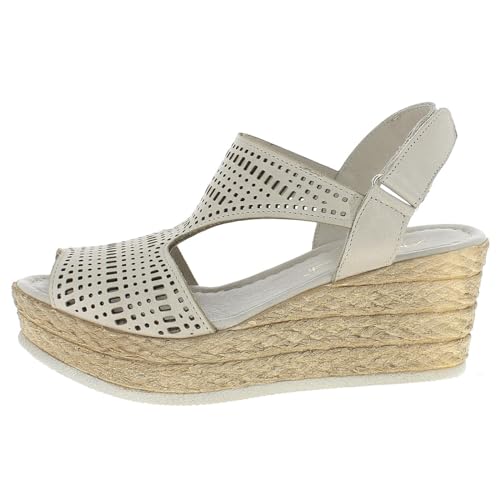 Andrea Conti Damen Sandale, Silbergrau, 39 EU von Andrea Conti