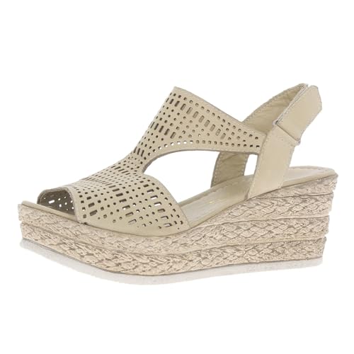 Andrea Conti Damen Sandale, Taupe, 39 EU von Andrea Conti