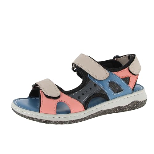 Andrea Conti Damen Sandale, rosa kombiniert, 39 EU von Andrea Conti