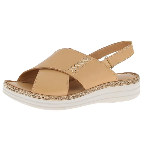 Andrea Conti Damen Sandalette Sandale, Cappuccino, 37 EU von Andrea Conti