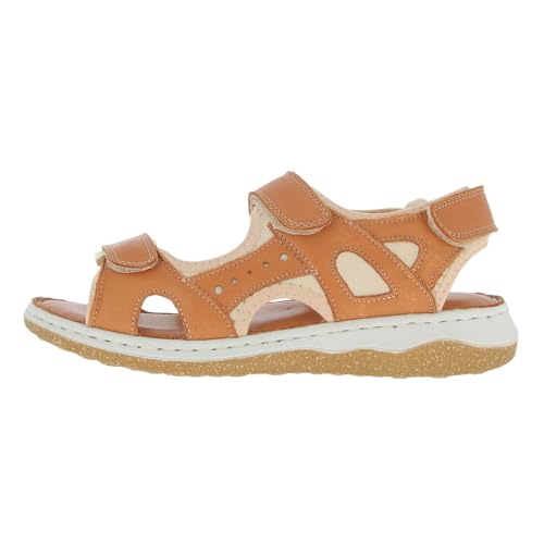 Andrea Conti Damen Sandalette Sandale, Cognac, 42 EU von Andrea Conti