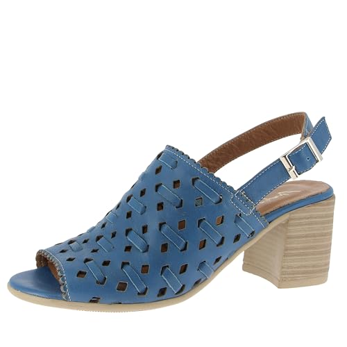Andrea Conti Damen Sandalette Sandale, Jeans, 39 EU von Andrea Conti