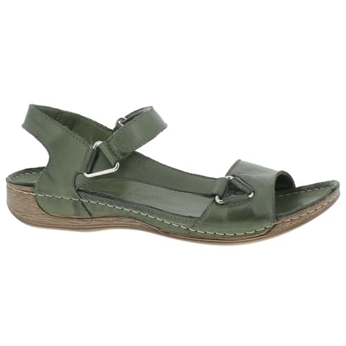 Andrea Conti Damen Sandalette Sandale, Oliv, 38 EU von Andrea Conti
