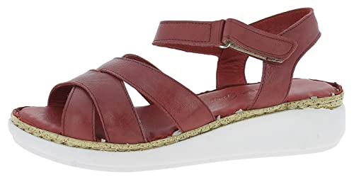 Andrea Conti Damen Sandalette Sandale mit Absatz, Chili, 41 EU von Andrea Conti