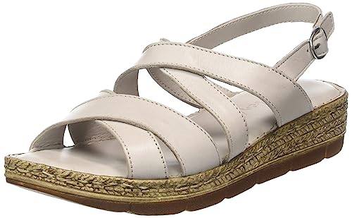 Andrea Conti Damen Sandalette Sandale mit Absatz, Silbergrau, 39 EU von Andrea Conti