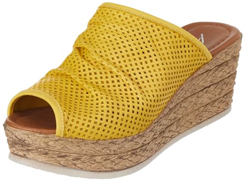 Andrea Conti Damen Sandalette Sandale mit Absatz, Zitrone, 41 EU Andrea Conti Damen Sandalette Sandale mit Absatz, Zitrone, 41 EU von Andrea Conti