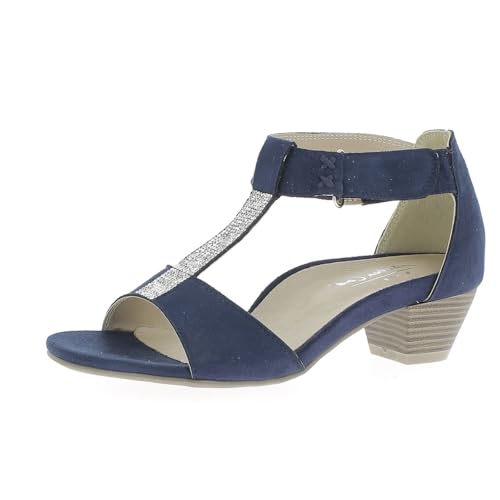 Andrea Conti Damen Sandalette Sandale mit Absatz, d.blau, 37 EU von Andrea Conti