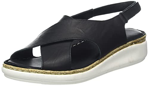 Andrea Conti Damen Sandalette Sandale mit Absatz, schwarz, 41 EU von Andrea Conti