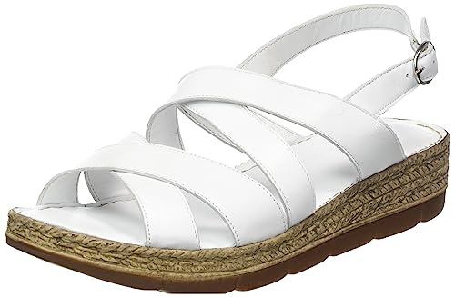 Andrea Conti Damen Sandalette Sandale mit Absatz, weiß, 39 EU von Andrea Conti