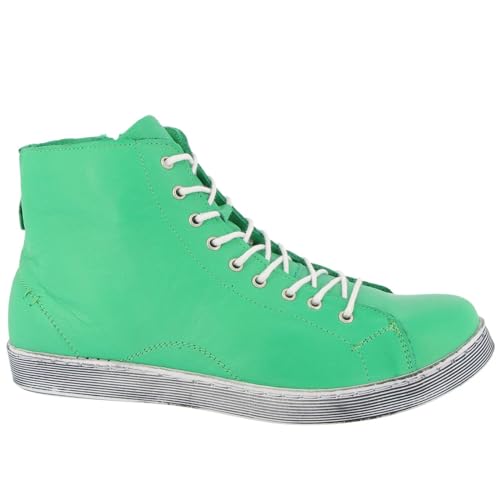 Andrea Conti Damen Schnürboot High Top Sneaker mit Zipper dynamisch 0341500, Größe:37 EU, Farbe:Mehrfarbig von Andrea Conti