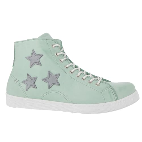 Andrea Conti Damen Schnürer Sneaker, Aqua Green/Hellgrau, 42 EU von Andrea Conti