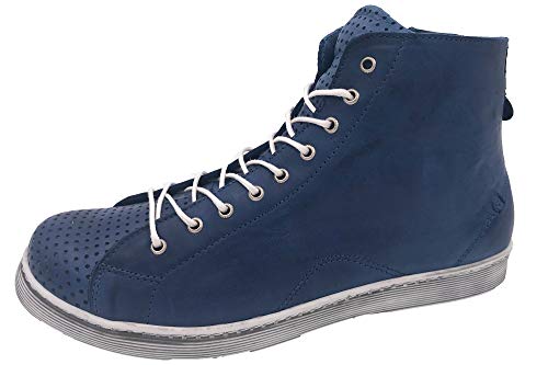 Andrea Conti Damen Schnürer Sneaker, Blau, 36 EU von Andrea Conti