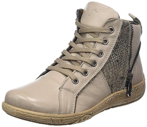 Andrea Conti Damen Schnürer Sneaker, Dark Stone/Kombi, 37 EU von Andrea Conti