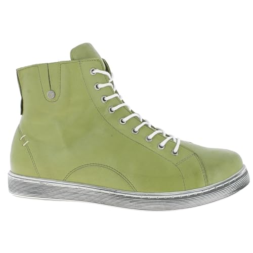 Andrea Conti Damen High Top Sneaker, Grün, 36 EU von Andrea Conti