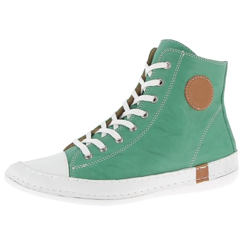 Andrea Conti Damen Schnürer Sneaker, Jade, 39 EU von Andrea Conti