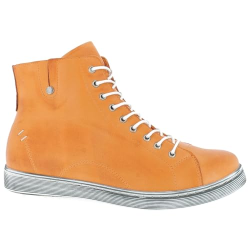 Andrea Conti Damen Schnürer Sneaker, Mandarine, 36 EU von Andrea Conti