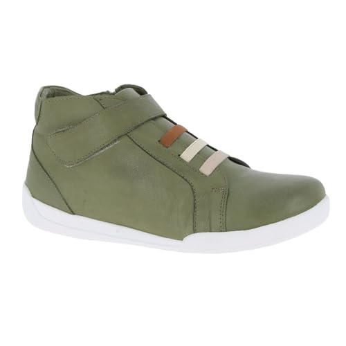 Andrea Conti Damen Schnürer Sneaker, Oliv, 39 EU von Andrea Conti