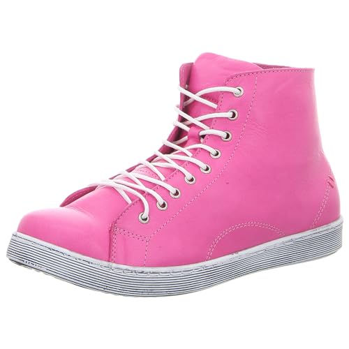 Andrea Conti Damen Sneaker High Top Schnürboots 0341500, Größe:39 EU, Farbe:Pink von Andrea Conti