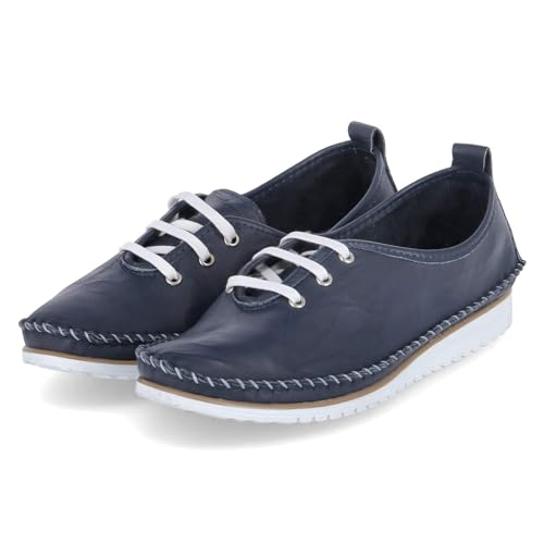 Andrea Conti Damen Schnürer Sneaker, d.blau, 37 EU von Andrea Conti