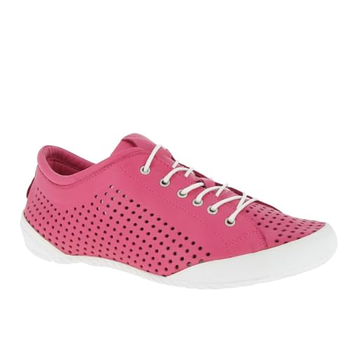 Andrea Conti Damen Schnürer Sneaker, hot pink, 41 EU von Andrea Conti