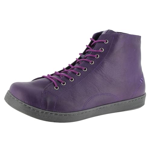 Andrea Conti Damen Schnürer Sneaker, lila, 42 EU von Andrea Conti
