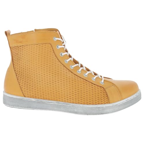 Andrea Conti Damen Schnürer Sneaker, orange, 41 EU von Andrea Conti