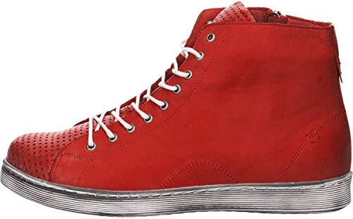 Andrea Conti Damen Schnürer Sneaker, rot, 39 EU von Andrea Conti