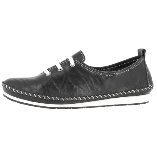 Andrea Conti Damen Schnürer Sneaker, schwarz, 39 EU von Andrea Conti