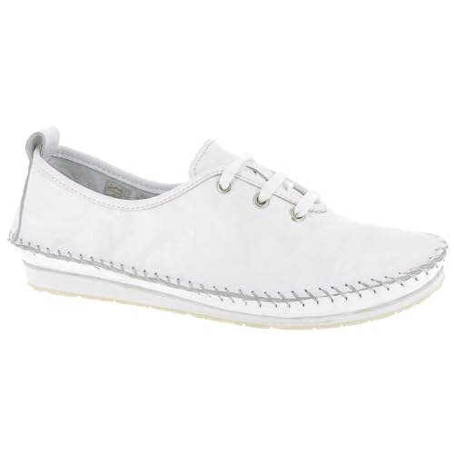 Andrea Conti Damen Schnürer Sneaker, weiß, 42 EU von Andrea Conti