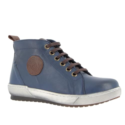 Andrea Conti Damen Schnürer Stiefelette, d.blau, 38 EU von Andrea Conti