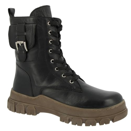 Andrea Conti Damen Schnürer Stiefelette, schwarz, 39 EU von Andrea Conti