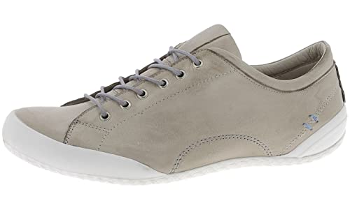 Andrea Conti Damen Schuhe Halbschuh Sneaker sportlich Leder Schnürung 0340559, Größe:39 EU, Farbe:Beige von Andrea Conti