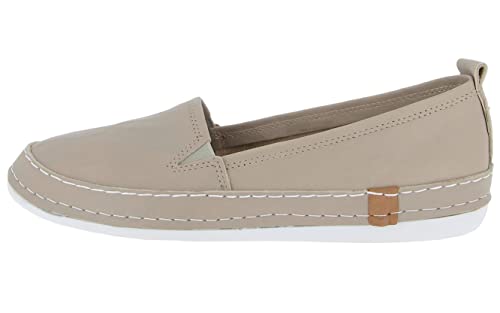 Andrea Conti Damen Slipper Leder Stretcheinsatz Doppelnaht lässig 0024819, Größe:41 EU, Farbe:Grau von Andrea Conti