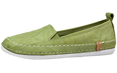 Andrea Conti Damen Slipper Leder bequem sportlicher Look Stretcheinsatz 0024819, Größe:39 EU, Farbe:Grün Andrea Conti Damen Slipper Leder bequem sportlicher Look Stretcheinsatz 0024819, Größe:39 EU, Farbe:Grün von Andrea Conti