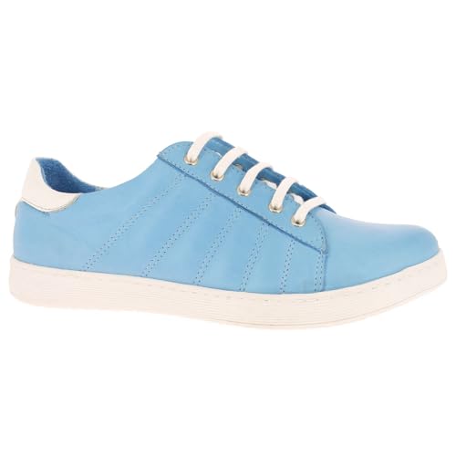 Andrea Conti Damen Sneaker, Azur/weiß, 36 EU von Andrea Conti