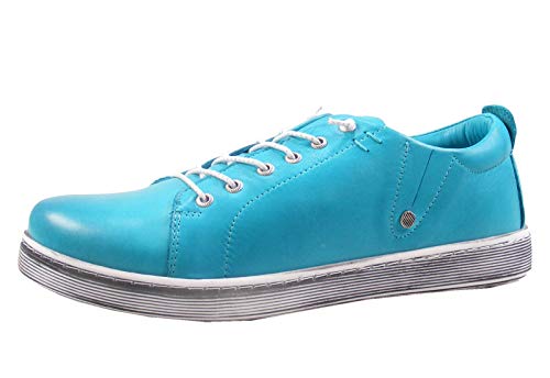 Andrea Conti 0347891 Damen Halbschuhe Sneaker Schnürschuhe, Größe:39 EU, Farbe:Blau von Andrea Conti