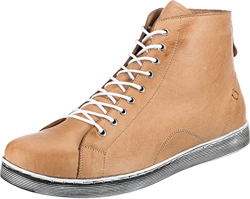 Andrea Conti Damen Schnürer Sneaker, Camel, 36 EU von Andrea Conti