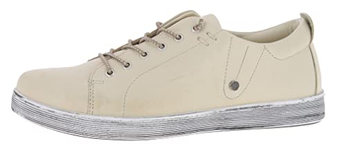 Andrea Conti Damen Sneaker, Creme, 36 EU von Andrea Conti