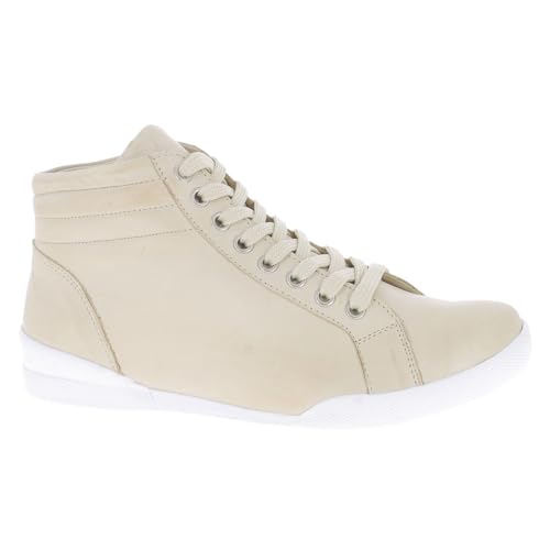 Andrea Conti Damen Schnürer Sneaker, Creme, 38 EU von Andrea Conti