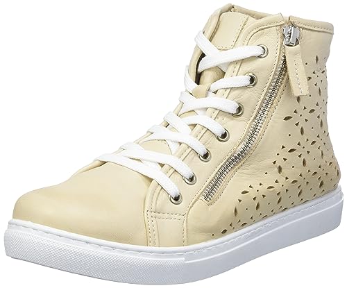 Andrea Conti Damen Sneaker, Creme, 39 EU von Andrea Conti