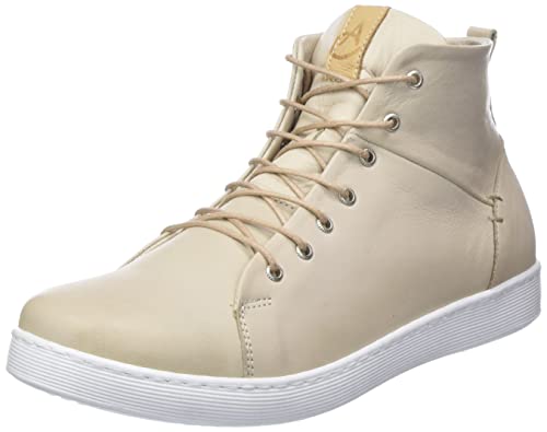 Andrea Conti Damen Sneaker, Creme/Camel, 40 EU von Andrea Conti